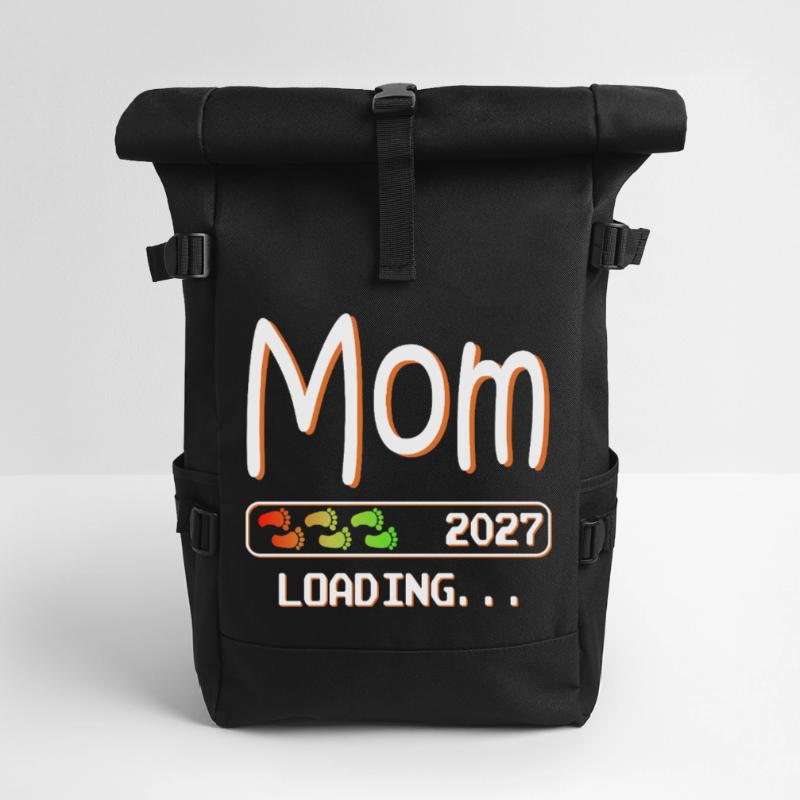 Werdende Mama & Mutter, Nachwuchs Mom loading 2027 Rolltop Rucksack
