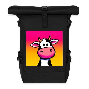 vache - Sac à dos roll top - noir - Devant
