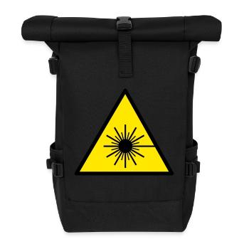 laser - Rolltop Rucksack - Schwarz - Vorne