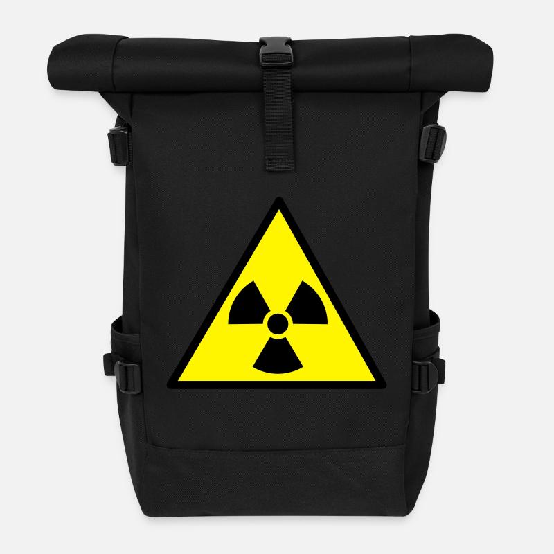 Radioaktiv - Rolltop Rucksack - Schwarz