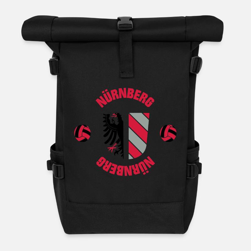 Nürnberg (ID: 001013) - Rolltop Rucksack - Schwarz