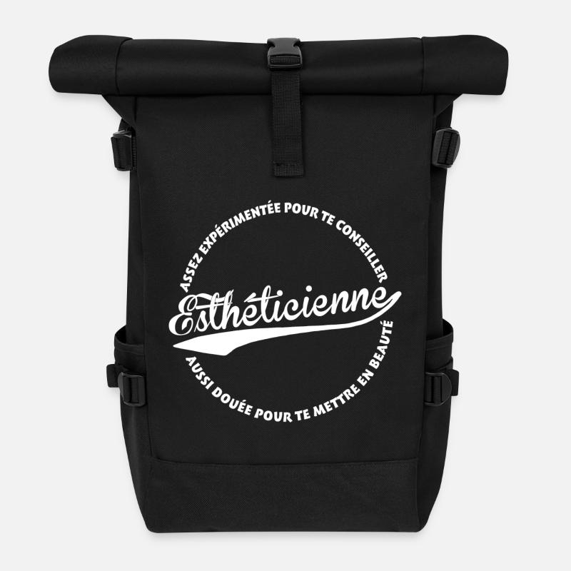 Esthéticienne - Sac à dos roll top - noir