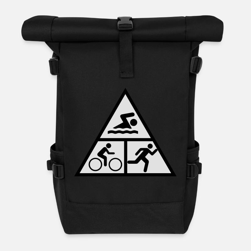 Triatlon_v2 - Rolltop Rucksack - Schwarz