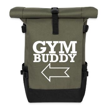 Gym Fitness Club de fitness Partenaire - Sac à dos roll top - olive/noir - Devant
