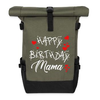 Joyeux anniversaire maman ! Anniversaires Maman - Sac à dos roll top - olive/noir - Devant