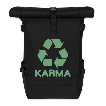 Karma repetition gift idea - Roll Top Backpack - black - Front