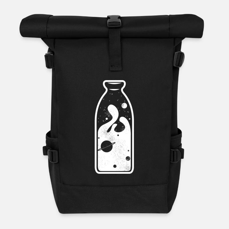 Milchstraße Weltraum Geschenk Planet Galaxie All - Rolltop Rucksack - Schwarz