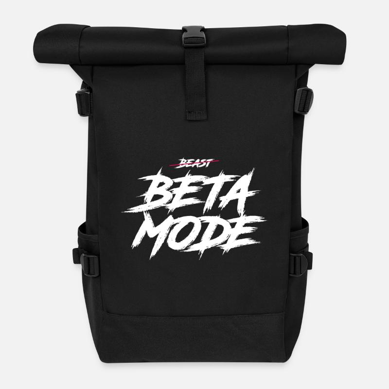 Mode bêta - Sac à dos roll top - noir