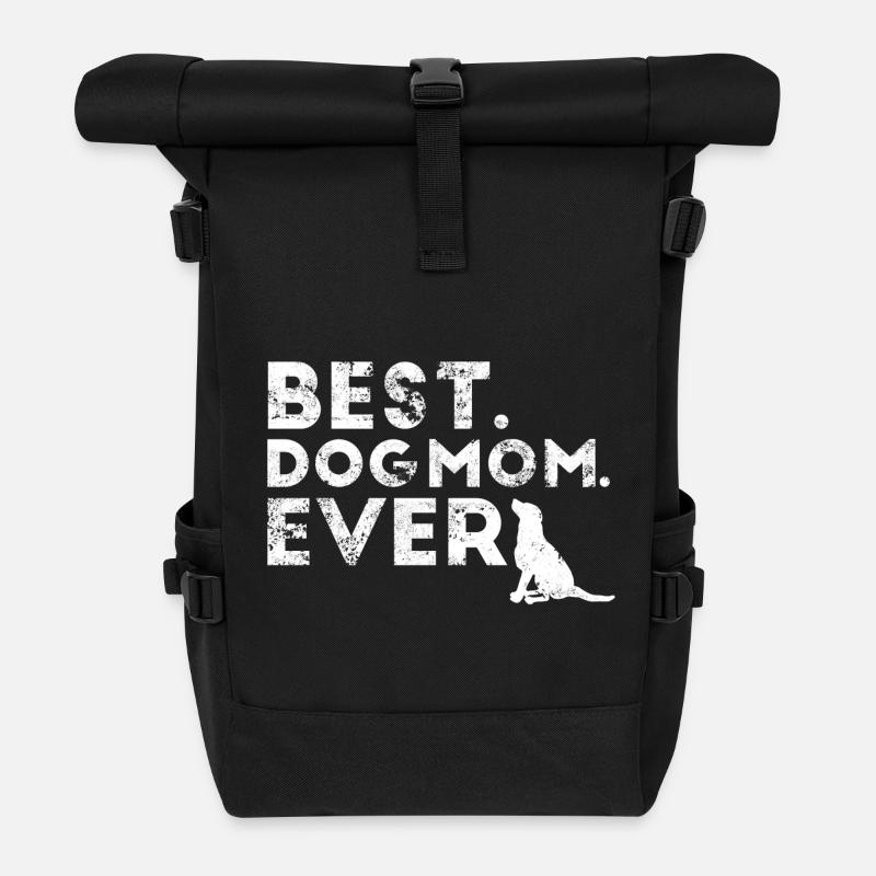 Hunde Hund Hundehalter Mutter Dog Geschenk - Rolltop Rucksack - Schwarz