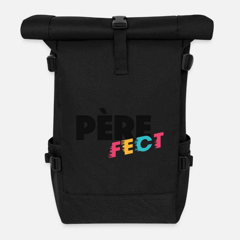 PÈRE fect - Sac à dos roll top - noir