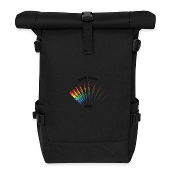 good vibes only - Sac à dos roll top - noir - Devant