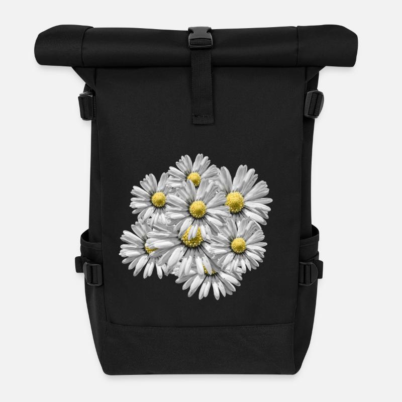 bouquet - Sac à dos roll top - noir