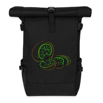 kiwi - Roll Top Backpack - black - Front