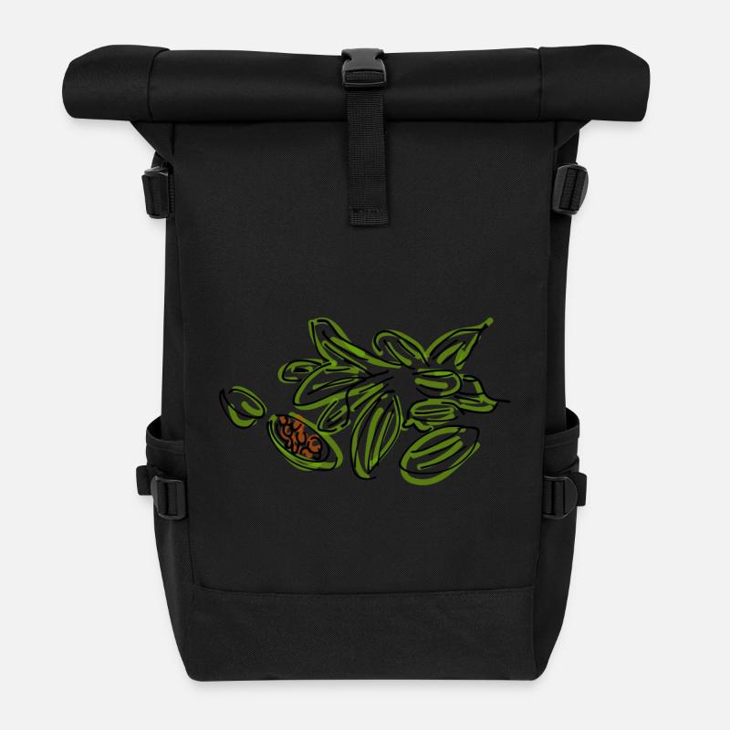 cardamome - Sac à dos roll top - noir