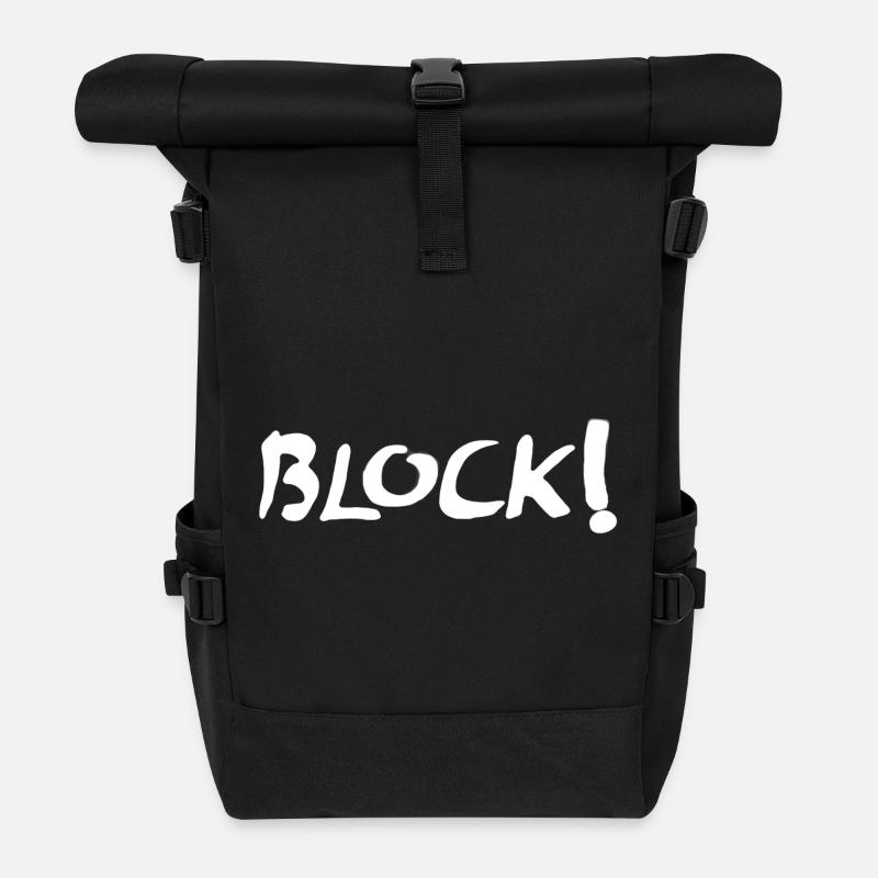 bloc - Sac à dos roll top - noir