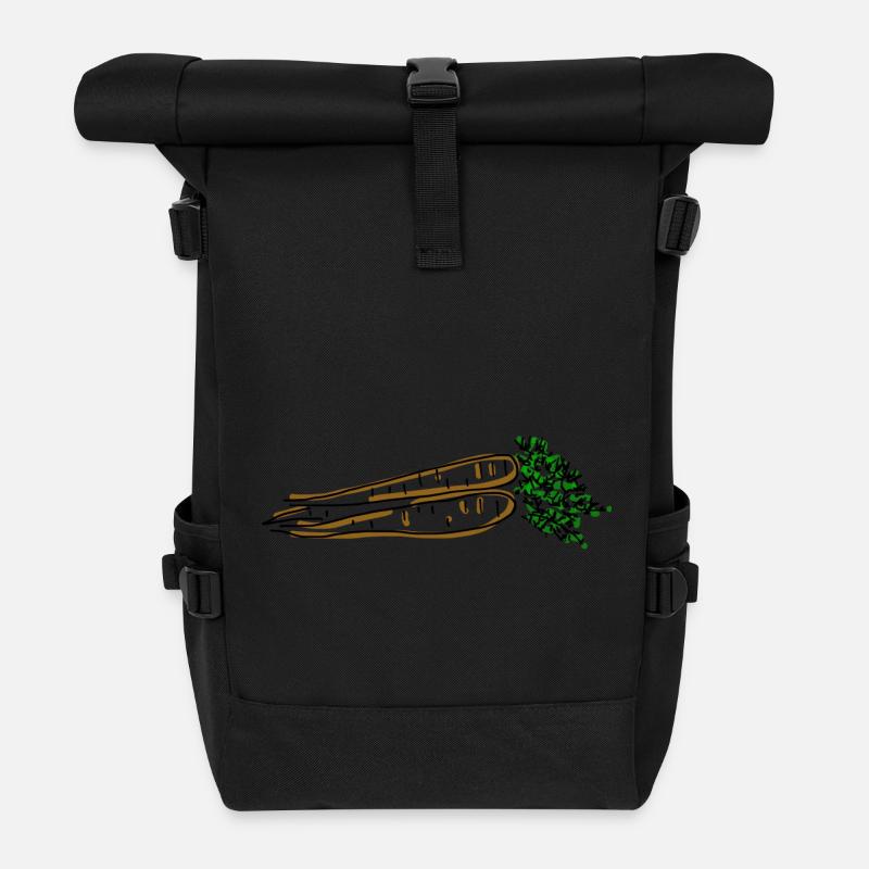 Moehren - Rolltop Rucksack - Schwarz