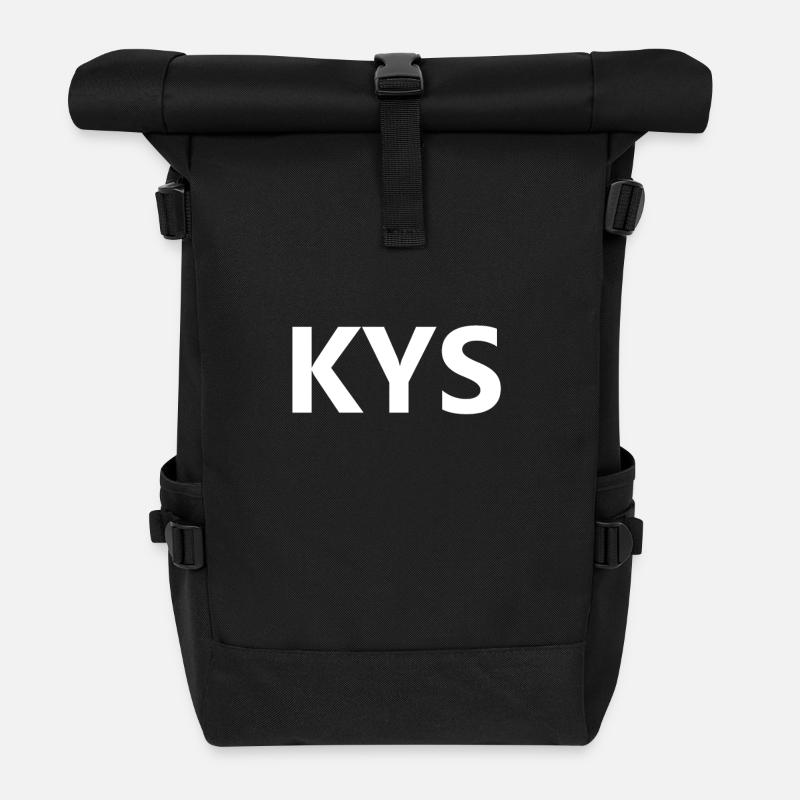KYS - Roll Top Backpack - black