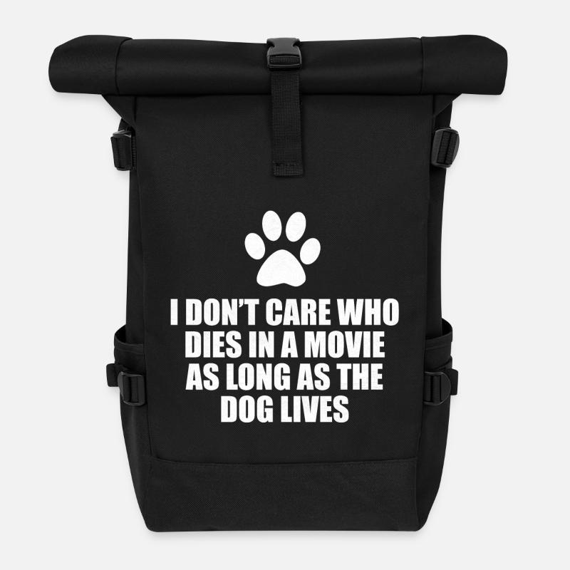 Hund Hunde lustige Sprüche - Rolltop Rucksack - Schwarz
