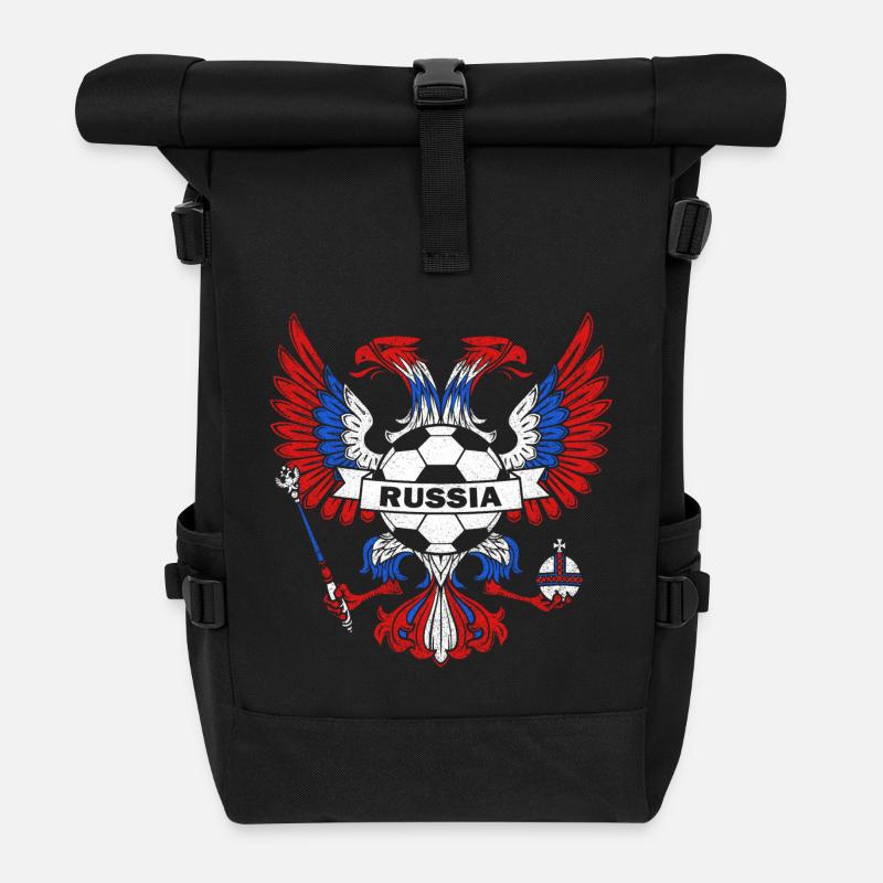 Russie - Sac à dos roll top - noir