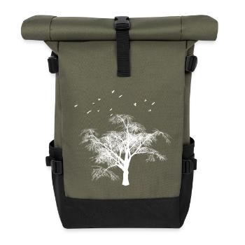 nature - Roll Top Backpack - olive/black - Front