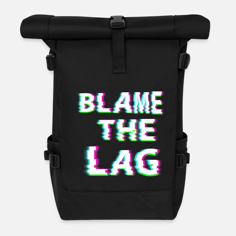 Schuld an der Verzögerung - Rolltop Rucksack - Schwarz