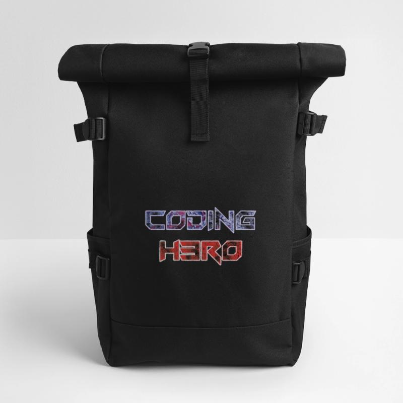 Coding Hero - Programmier-Held Rolltop Rucksack