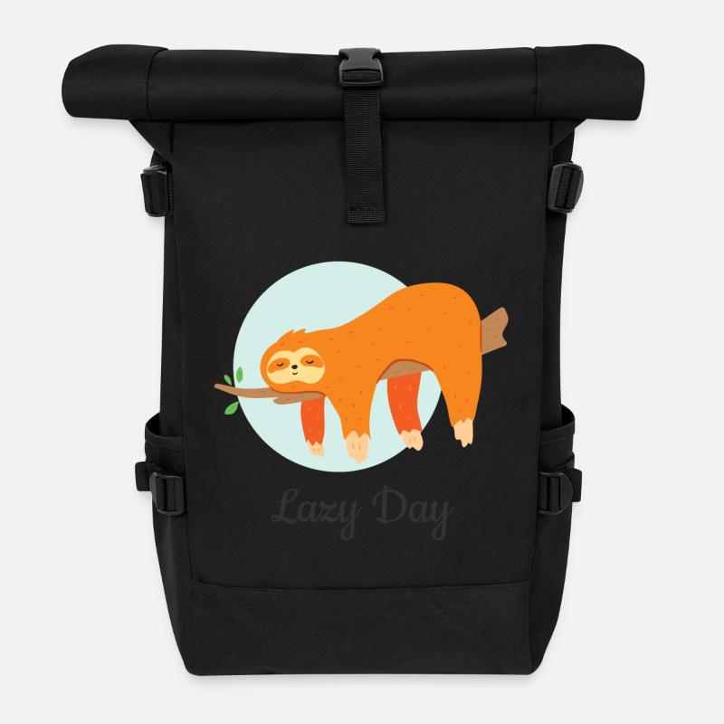 Lazy Day - Rolltop Rucksack - Schwarz
