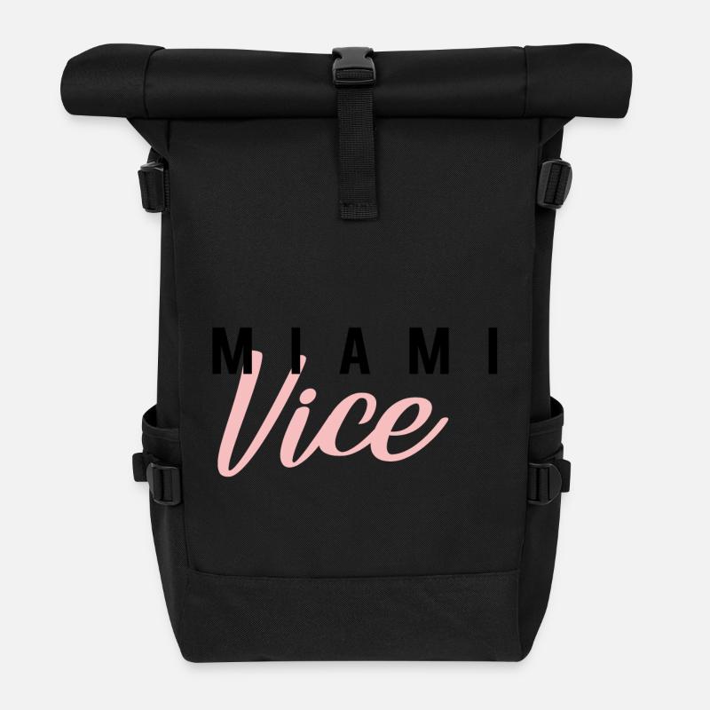 miamivice - Rolltop Rucksack - Schwarz