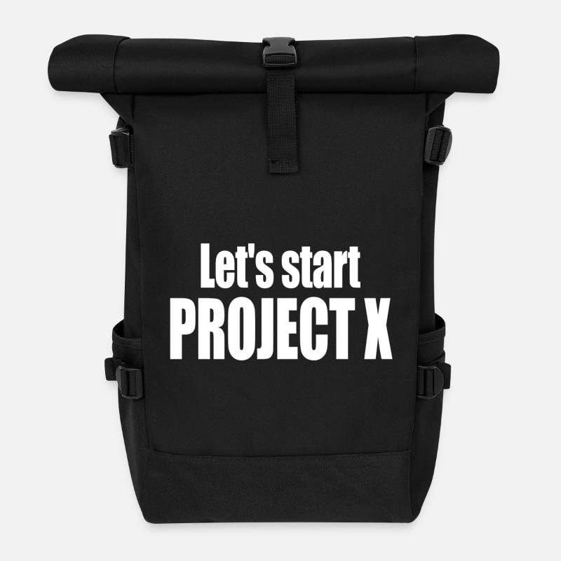 Projectxweiss - Sac à dos roll top - noir
