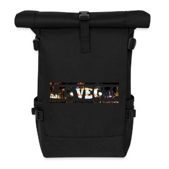 Las Vegas - Rolltop Rucksack - Schwarz - Vorne