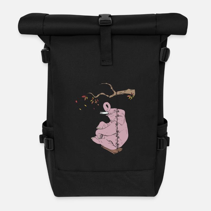 Elefant - Rolltop Rucksack - Schwarz