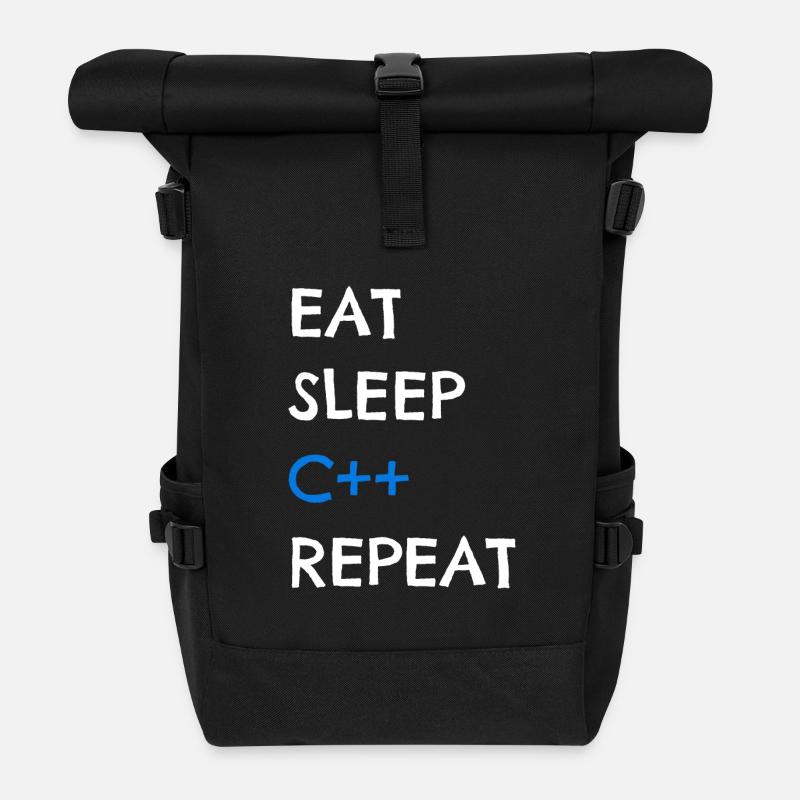 C++ - Rolltop Rucksack - Schwarz