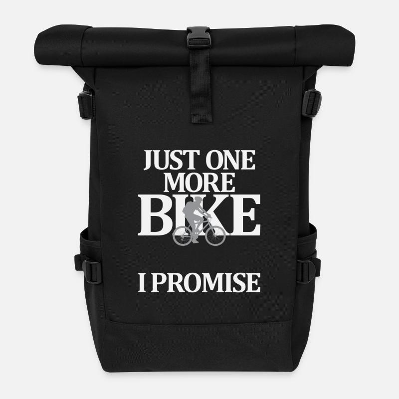 Just One More Bike I Promise - Rolltop Rucksack - Schwarz