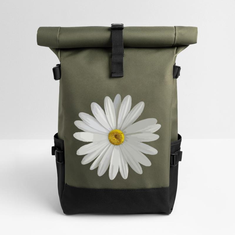 Gänseblümchen Rolltop Rucksack
