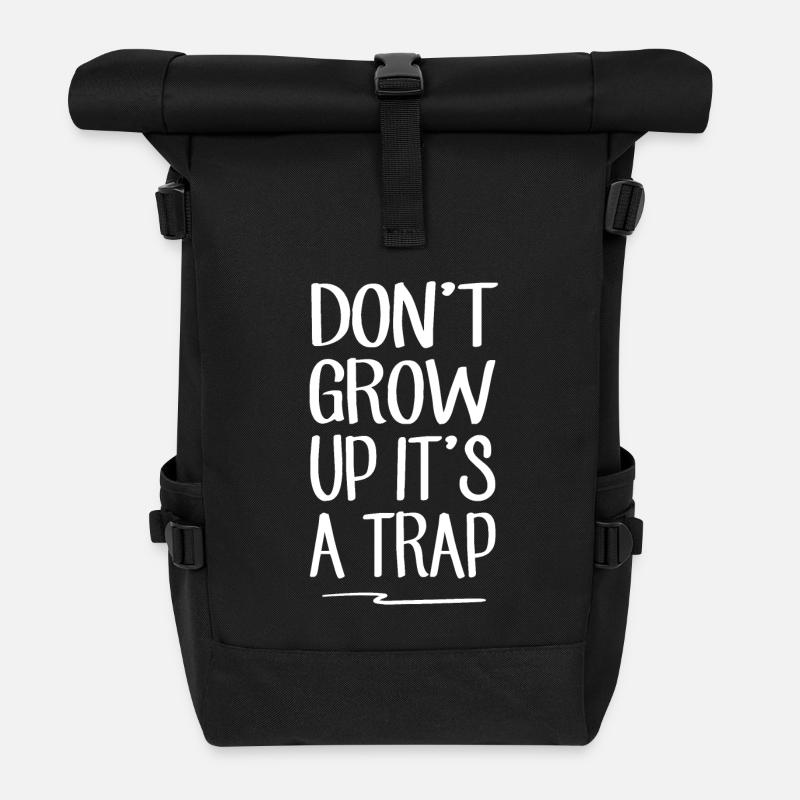 sarkastisch - Rolltop Rucksack - Schwarz