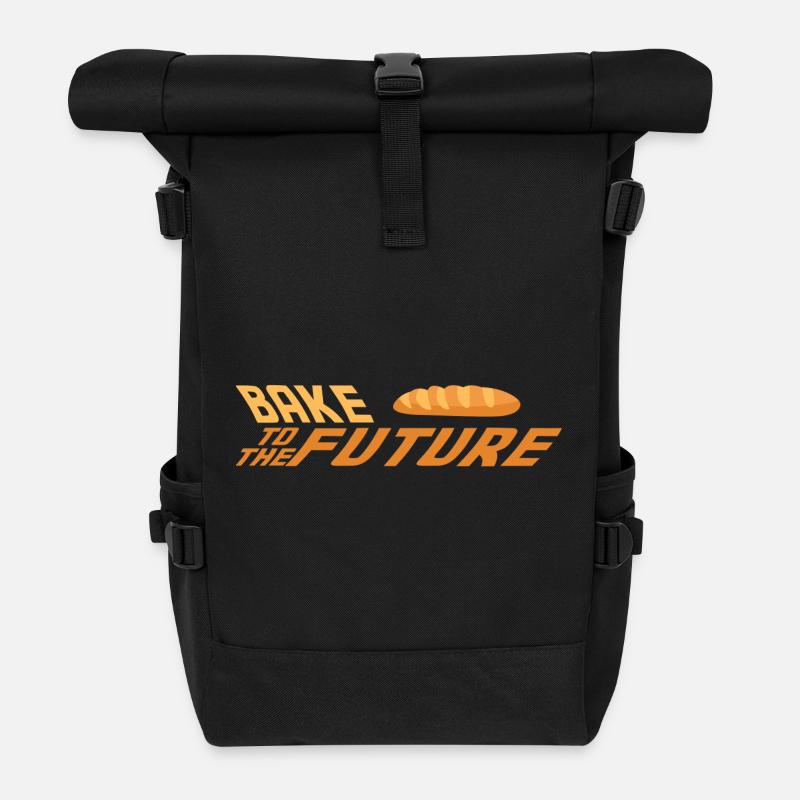 Bäcker - Rolltop Rucksack - Schwarz