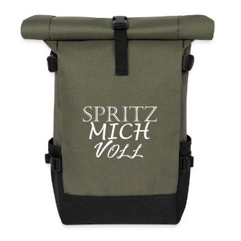 SPRITZ MICH VOLL WEISS - Sac à dos roll top - olive/noir - Devant
