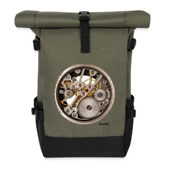 Mouvement Cadran Mécanique Design Chemise - Sac à dos roll top - olive/noir - Devant
