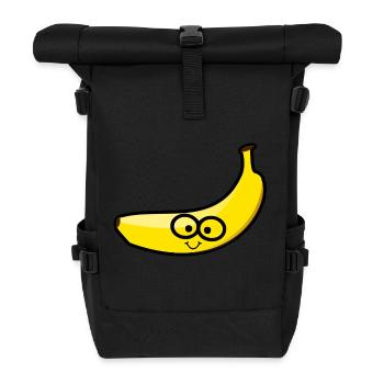Happy - Rolltop Rucksack - Schwarz - Vorne