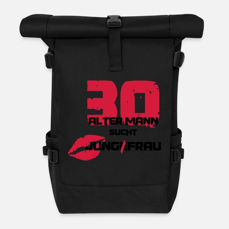 30 et balayage - Sac à dos roll top - noir