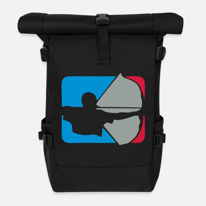 Bogenschießen Bogenschießen Logo bogenschieben - Rolltop Rucksack - Schwarz