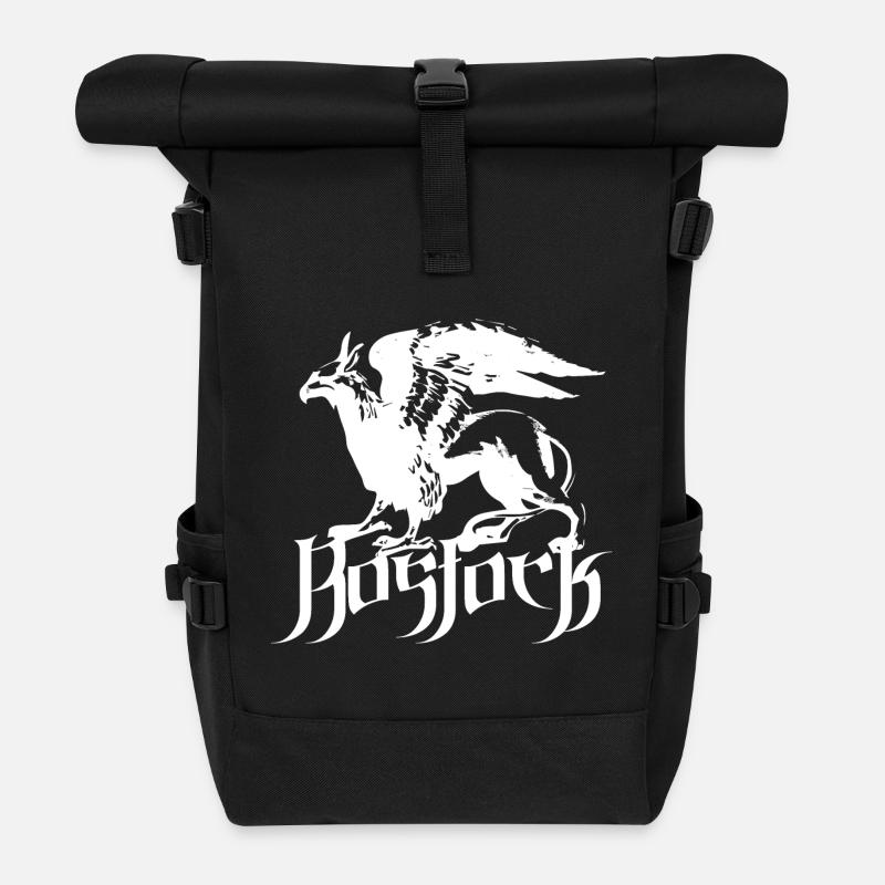 Rostock Greif - Rolltop Rucksack - Schwarz