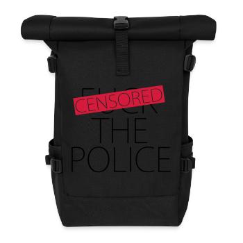 Fuck The Police - censurée - Sac à dos roll top - noir - Devant