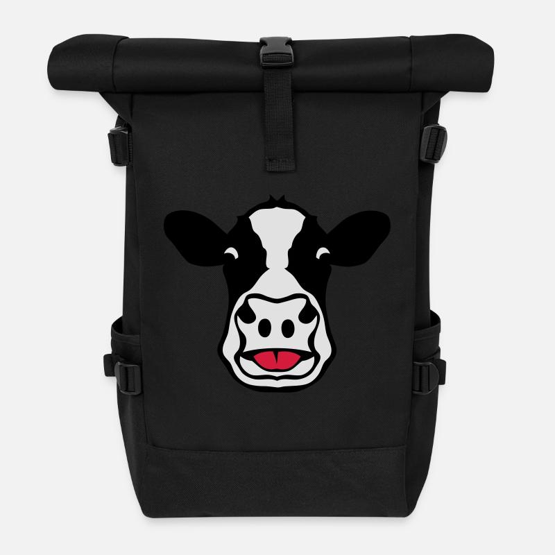 Kuh Kuh dauert Sprache 18 - Rolltop Rucksack - Schwarz