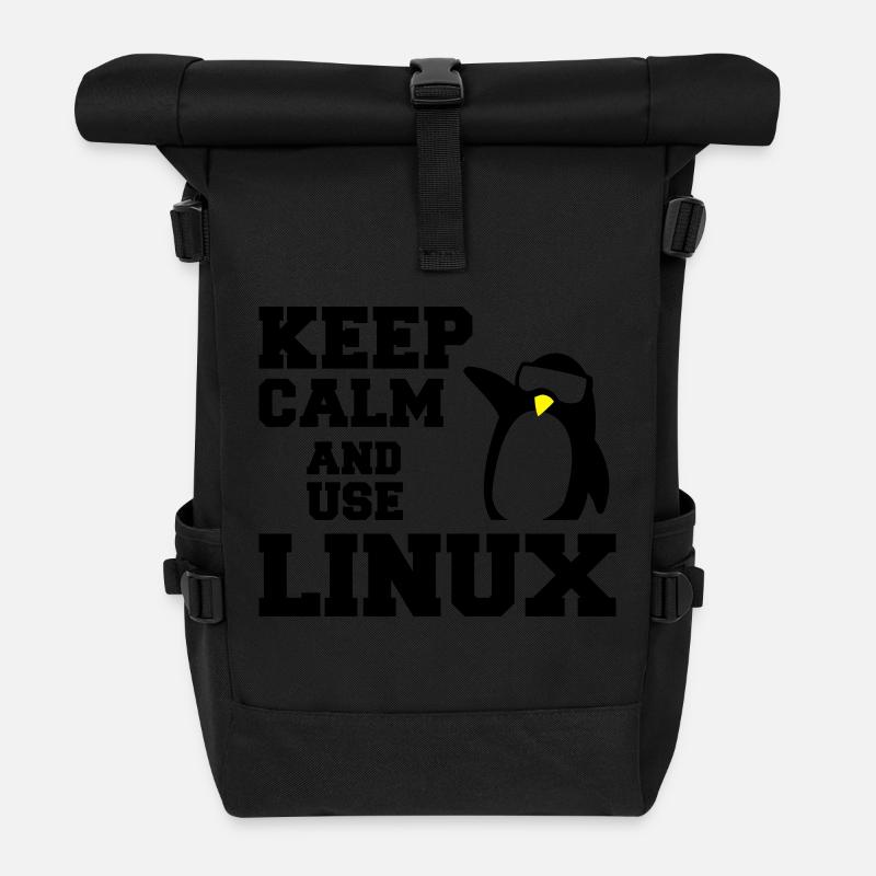 garder utilisation calme linux - Sac à dos roll top - noir