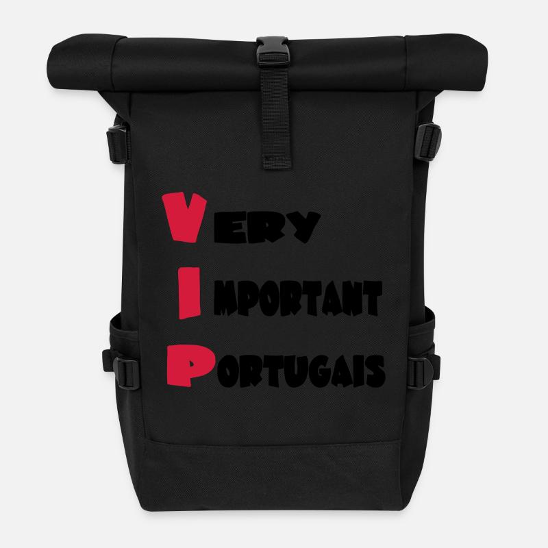 Very important _portugais - Sac à dos roll top - noir