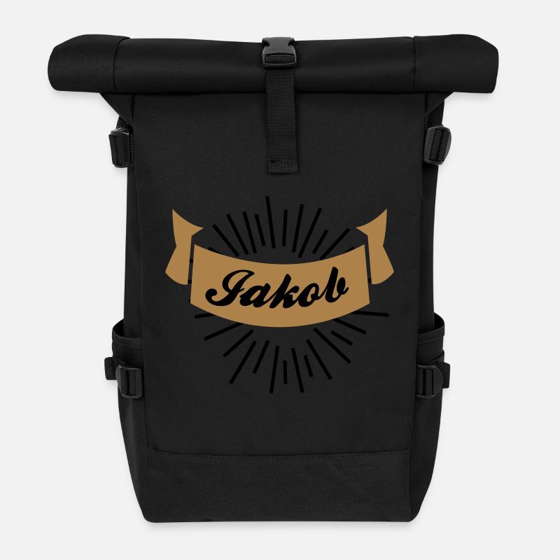 jakob - Rolltop Rucksack - Schwarz