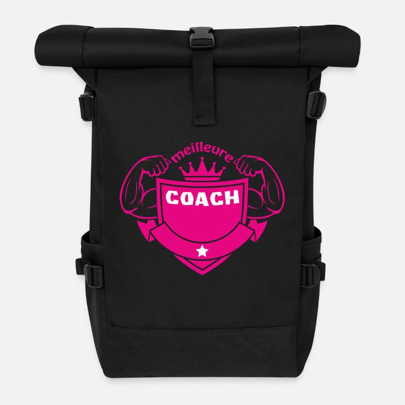 Meilleure coach - Sac à dos roll top - noir