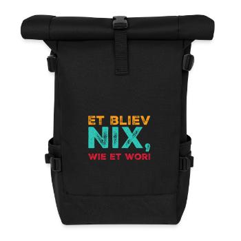Et bliev nix wie et wor Jerundjesetz Köln - Rolltop Rucksack - Schwarz - Vorne