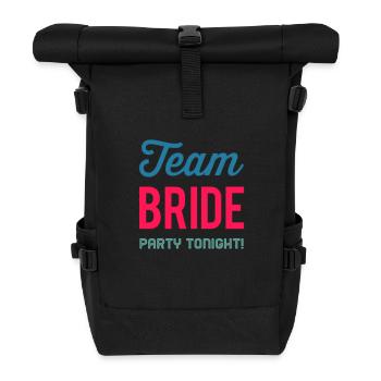 Soirée de mariée de l'équipe ce soir - Sac à dos roll top - noir - Devant